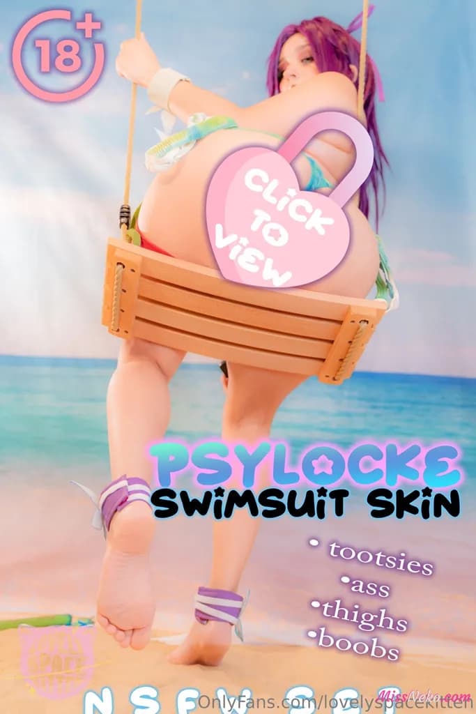 LovelySpaceKitten – Psylocke Swimsuit LovelySpaceKitten – Psylocke Swimsuit